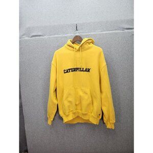 Caterpillar Yellow Hoodie XL Cotton/Polyester Blend
